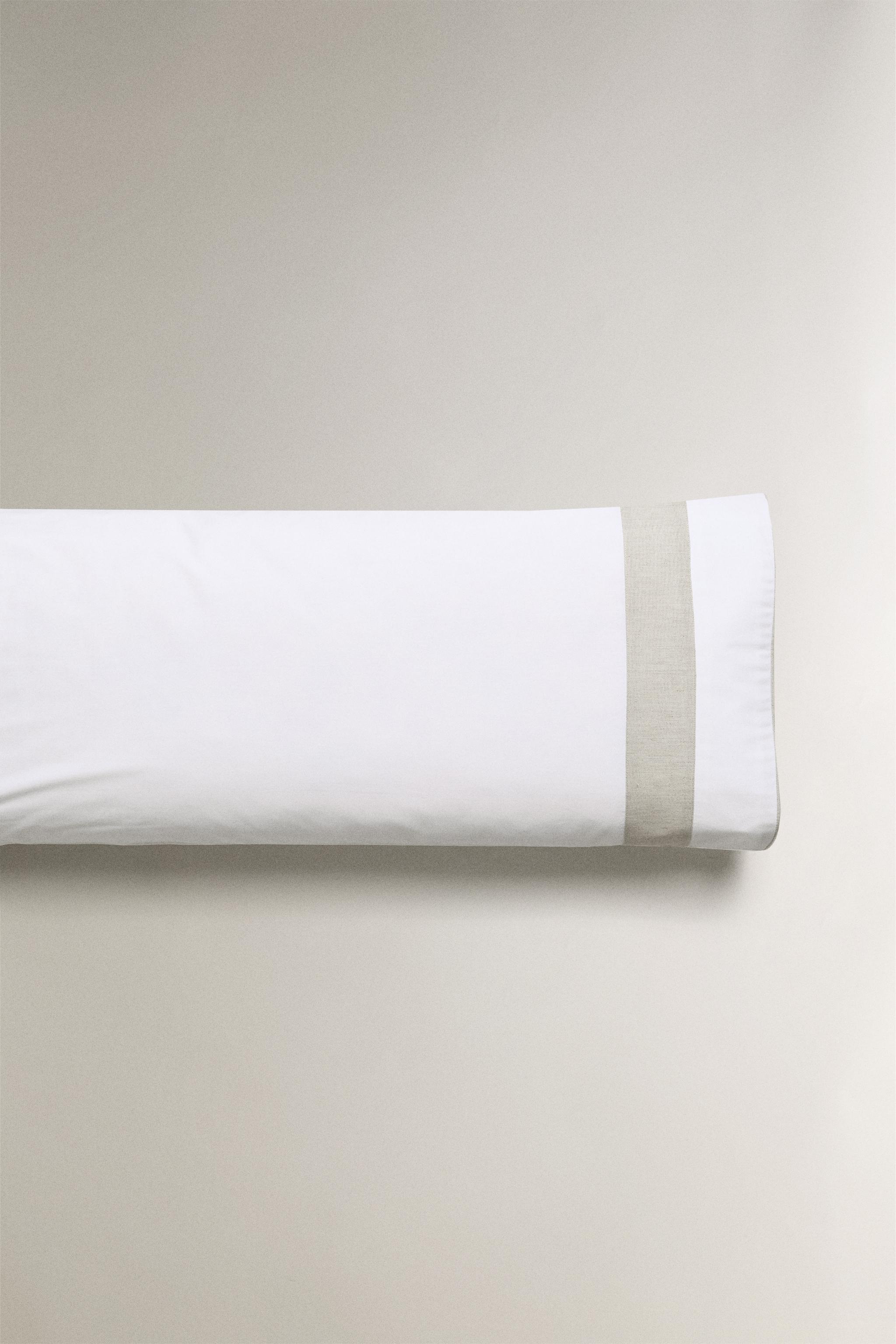 COTTON PILLOWCASE WITH BORDER